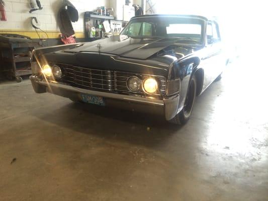 65 Lincoln Continental near completion