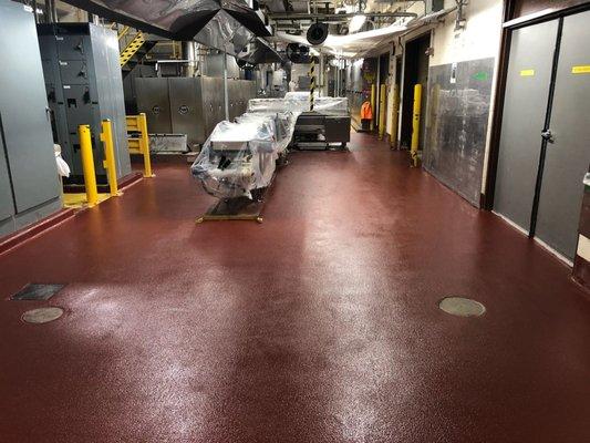 Industrial flooring project completed