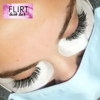 Volume Light Lashes with whispy spikes. Long Beach Los Angeles Orange County Eyelash Extensions