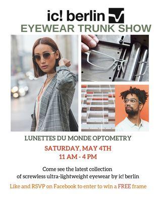 #icberlin #trunkshow #luxuryeyewear