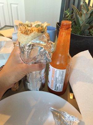 Huge special burrito