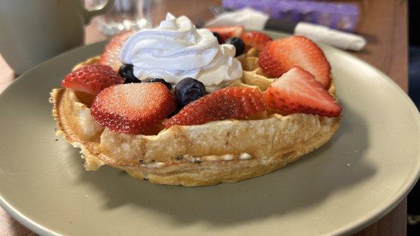 berry waffle - yum!