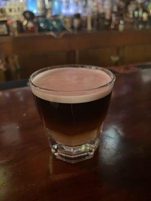 Black velvet! Guava cider & Guinness. Also try it with raspberry cider :)