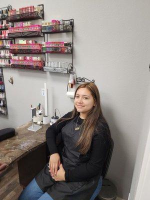 Melody nail technician at La Posh Salon and Spa 916-683-3866