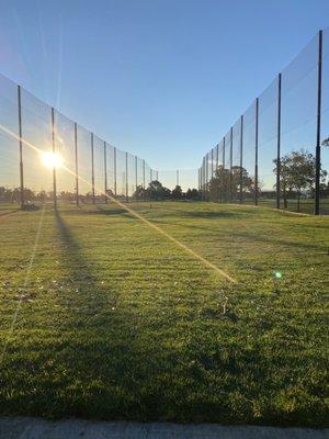 Golf range view