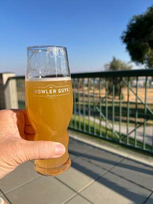 A fresh hopped brew overlooking the Klamath River on an old golf course.