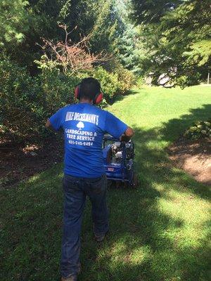 Lawn aeration in Northport