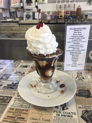 Turtle sundae