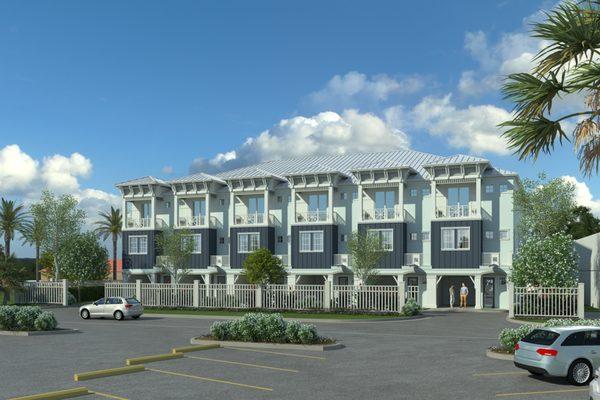 Aqualina Townhomes, Treasure Island.  New Construction