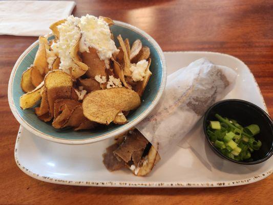 Classic Gyros with a side of Greek Chip-Style Fries