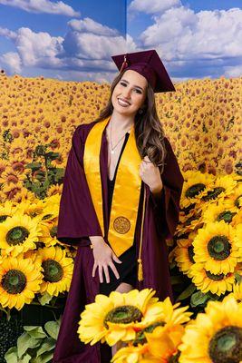 ASU Graduation Photography Session at Petal Pix Studios! Arizona's top Floral Photography Studio!