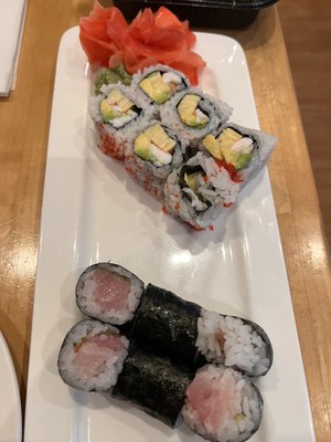 100. California Roll 112. Yellowtail Roll