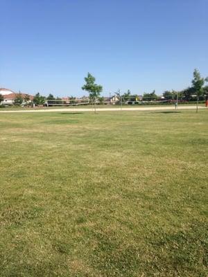 Sand volleyball courts.