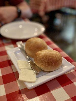 Free bread comes with pasta orders