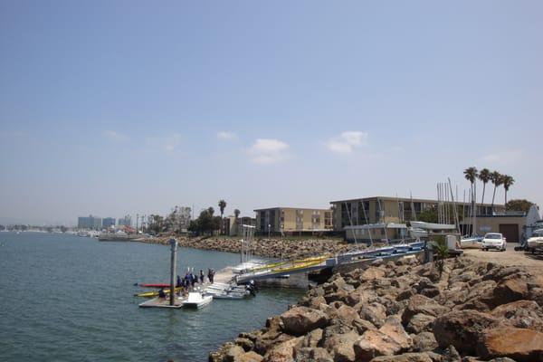 View of the Marina Aquatic Center