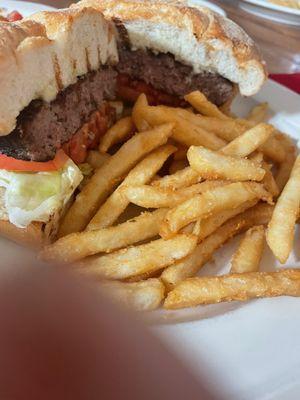 Hamburger & Fries