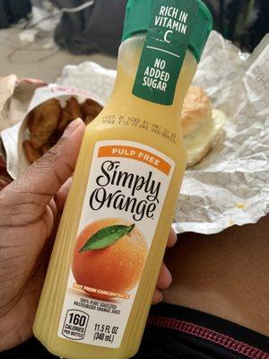 Upgraded to Simply Orange Juice