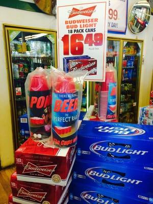 Yep, Beer Pong Supplies... Good 'ole Marina.