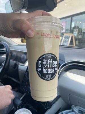 Sugar Free Lucky Charm Iced Coffee. Legit exactly like the mill leftover after eating lucky charms!