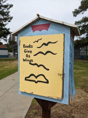 Community free library at Shearer Elementary, Napa