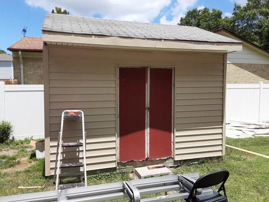 Siding job