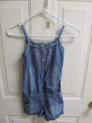 Cute lil denim romper