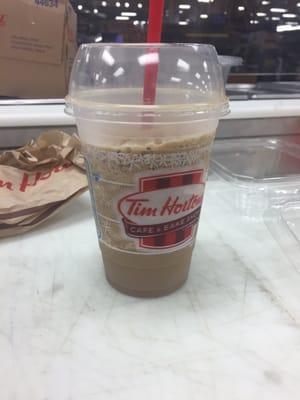 I come here almost every night when I work. I pay for a medium Iced Capp and 9/10 they are all filled like this.