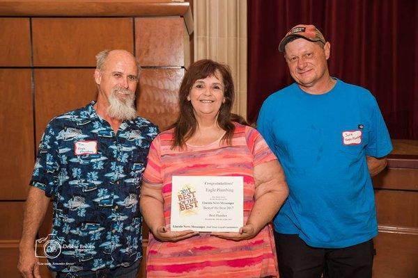 2017 Best Of The Best Celebration with Tim (left), Sue (Middle) and Jeff (Right)