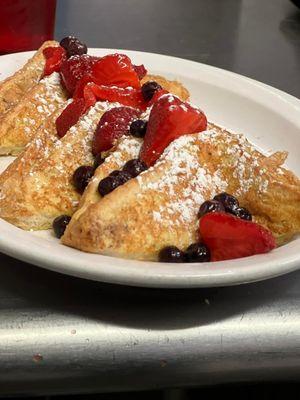 French Toast with berries!  So good.