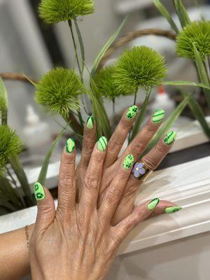 Saint Patrick's nails!! Done by Sidney