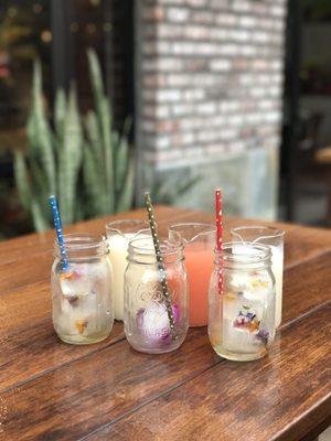 soju cocktails (yogurt, grapefruit, lychee) 06.08.17