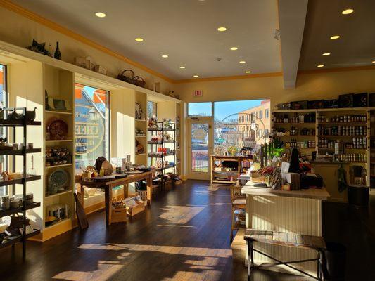 Interior of the new store, lots of natural light!