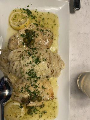 Haddock Oreganato and Chicken piccata.