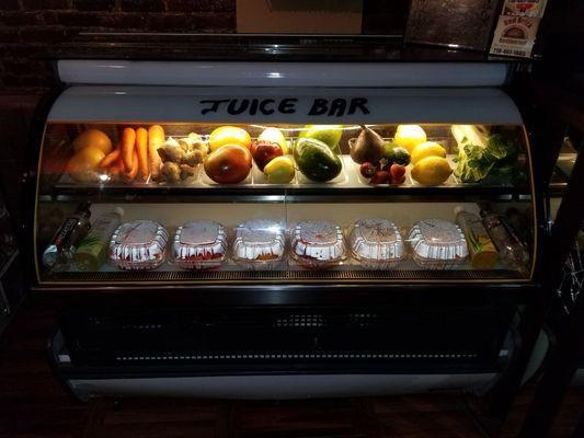 We have smoothies and fresh juices, too!!