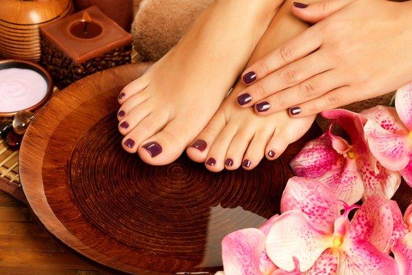 No Chip Manicure & Pedicure Special Combo $45