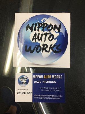 Nippon logo and owner Dave N. always so warm and friendly