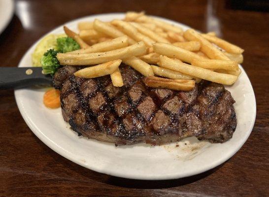 The famous 16oz Ribeye Steak