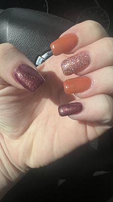 Loving this fall inspired set  done by Judy