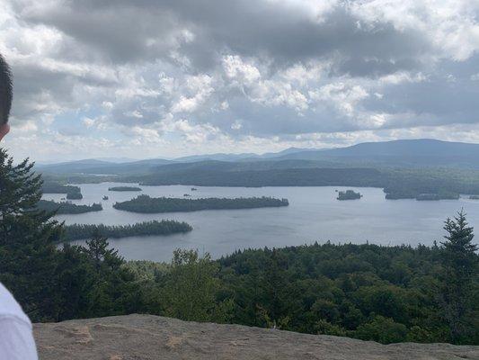 View of lake from hike at Castle Rock Trailhead