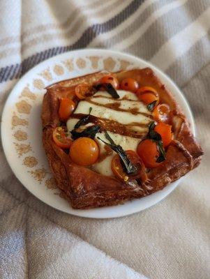 Caprese danish, tastes as good as it looks. Thanks, Pauline!