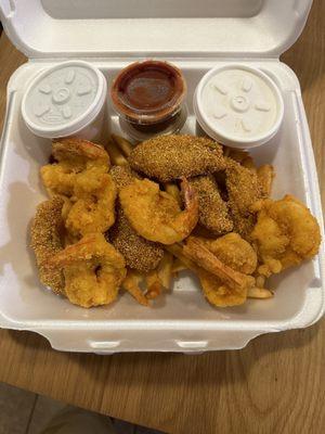 Shrimp and catfish combo