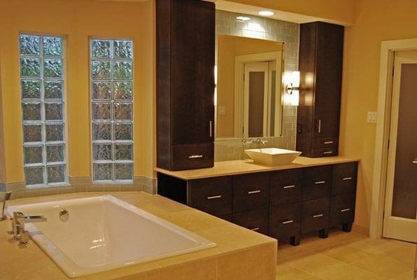 Modern bath remodel