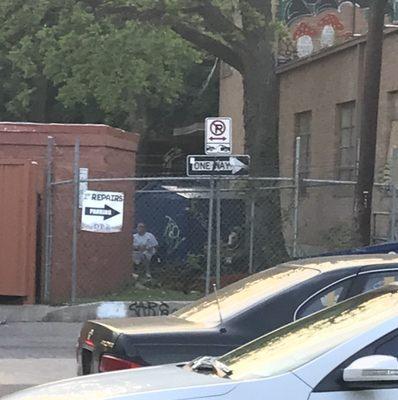 Look noodles will boot your car. Towing company sit behind the McDonald's