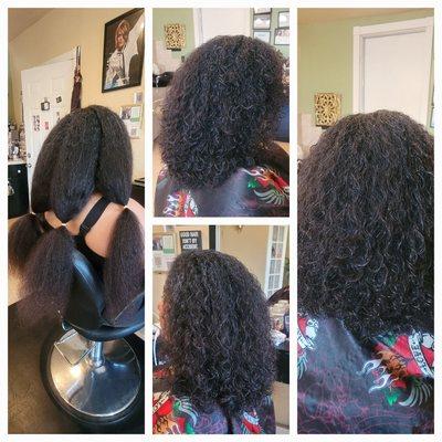 She was ready for a big change, and she was donating her beautiful curls   Layered curly cut