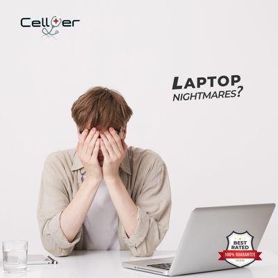 Same day laptop repairs, laptop screen repair, charging port repair, hinge repair, virus removal and data back up! https://cellerepair.com/