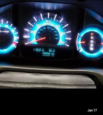 Mileage on Jan 17th when I took it to a mechanic.  I had it since the 14th.