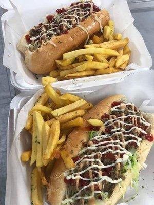 Dominican Hot Dog & Fries