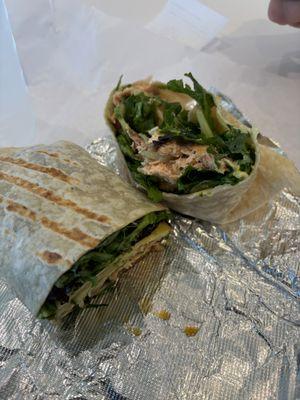 Salmon asian wrap - definitely a yes