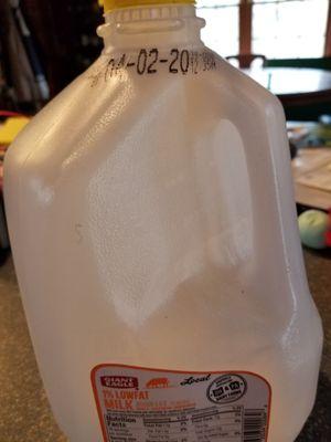 Today april 15. Giant eagle milk, still good, dated april 2, . It has always been like this. Esp good during virus fewer shopping trips