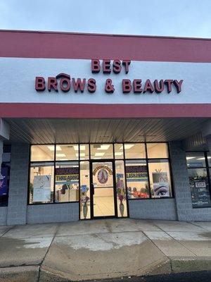 Front entrance of Best Brows & Beauty